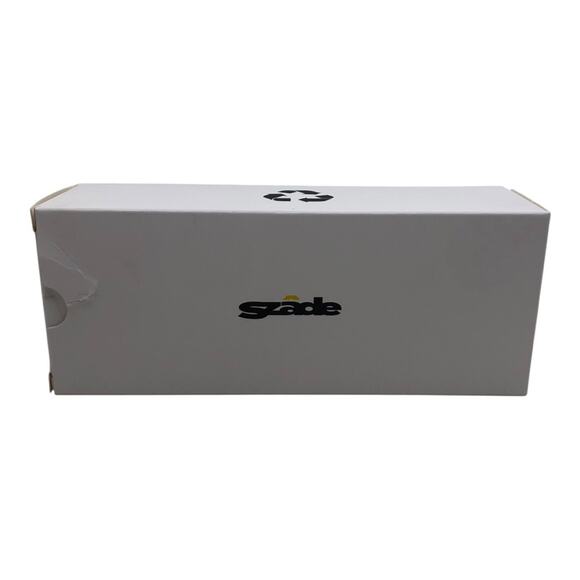 SZADE NIB Watts Ash Bubblegum Sustainable On Trend Rectangular Frame Sunglasses - Picture 3 of 16